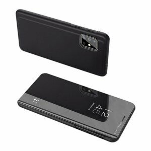 Knížkové pouzdro na Samsung Galaxy S20 FE black s průhlednou přední stranou