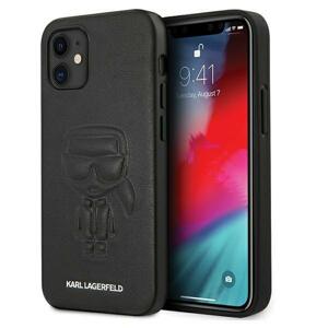 Karl Lagerfeld KLHCP12SPCUIKBK hard silikonové pouzdro iPhone 12 Mini 5.4" black Karl Ikonik outline