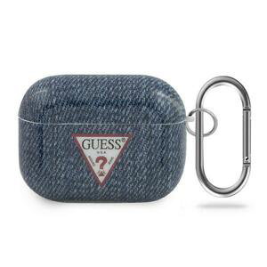 Guess GUACAPTPUJULDB pouzdro na AirPods PRO dark blue Jeans Collection