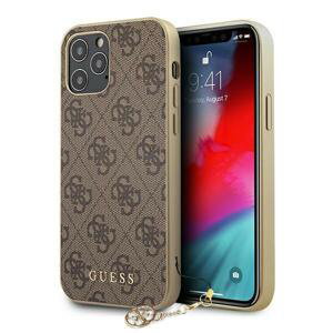 Guess GUHCP12LGF4GBR hard silikonové pouzdro iPhone 12 Pro MAX 6.7" brown 4G Charms Collection