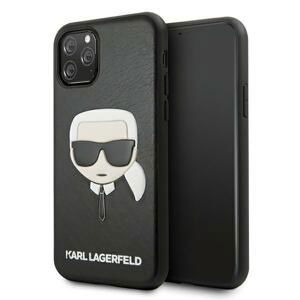 Karl Lagerfeld KLHCN65KHBK hard silikonové pouzdro iPhone 11 Pro MAX black Ikonik Karl`s head