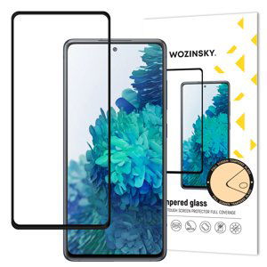 Wozinsky Celoplošně lepené temperované tvrzené sklo 9H na Samsung Galaxy A52 / A52 5G black