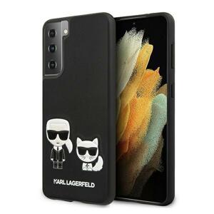 Karl Lagerfeld KLHCS21MPCUSKCBK hard silikonové pouzdro Samsung Galaxy S21 PLUS 5G black Ikonik Karl & Choupette