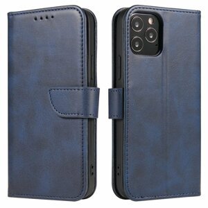 Magnet Case elegantní knížkové pouzdro na iPhone 12 Pro MAX 6.7" blue