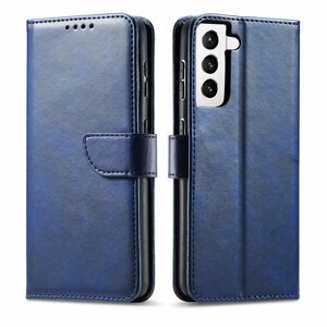 Magnet Case elegantní knížkové pouzdro na Samsung Galaxy S21 ULTRA 5G blue