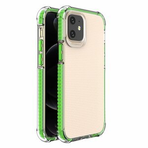 Spring Armor silikonové pouzdro s barevným lemem na iPhone 12 Mini 5,4" green