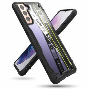 Ringke Fusion X Design pancéřové pouzdro na Samsung Galaxy S21 5G (Ticket band) (XDSG0049)