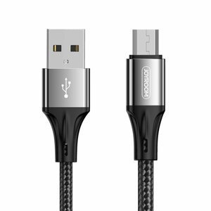 Joyroom S-1030N1 odolný nylonem opletený kabel USB / Micro USB 3A 1m black