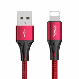 Joyroom S-1030N1 odolný nylonem opletený kabel USB / Lightning 3A 1m red