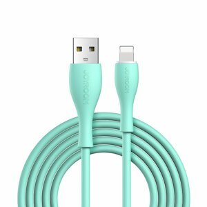 Joyroom S-1030M8 odolný silikonový kabel USB / Lightning 2,4A 1m green