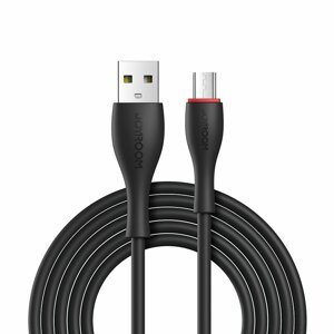Joyroom S-1030M8 odolný silikonový kabel USB / Micro USB 2,4A 1m black