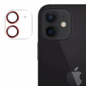 Joyroom JR-PF686 stylové ochranné sklo na celý fotoaparát iPhone 12 Mini 5.4" red