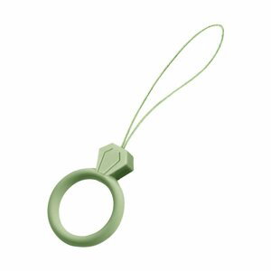 Silikonový kroužek držák na mobil diamant light green