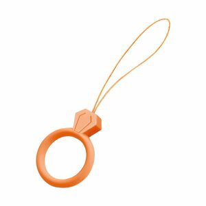 Silikonový kroužek držák na mobil diamant orange
