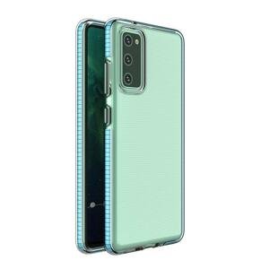 Spring silikonové pouzdro s barevným lemem Xiaomi Redmi NOTE 10 / NOTE 10S light blue