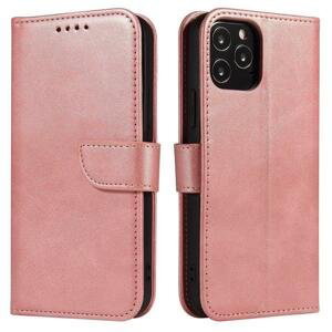 Magnet Case elegantní knížkové pouzdro na Samsung Galaxy M51 pink