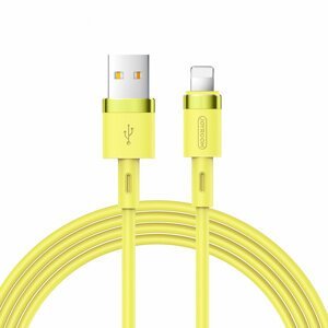 Joyroom S-1224N2 odolný silikonový kabel USB / Lightning 2,4A 1,2m yellow