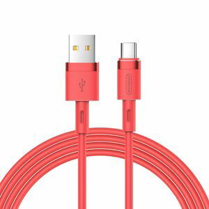 Joyroom S-1224N2 odolný silikonový kabel USB / USB-C 2,4A 1,2m red