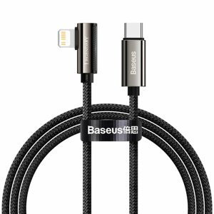 Baseus Legend extra odolný nylonem opletený kabel USB-C / Lightning 20W PD 1m black