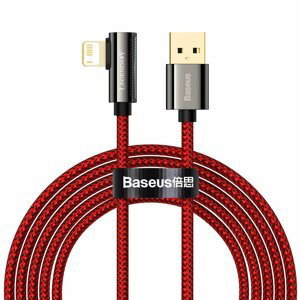 Baseus Legend extra odolný nylonem opletený kabel USB / Lightning 2.4 A 2m red