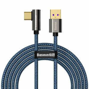Baseus Legend extra odolný nylonem opletený kabel USB / USB-C 66W 2m blue