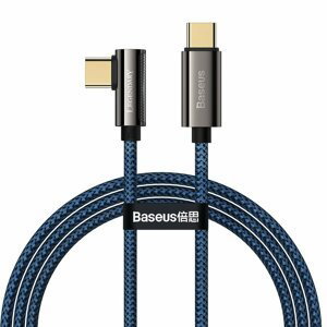 Baseus Legend extra odolný nylonem opletený kabel USB-C / USB-C 100W 5A 1m blue