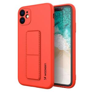 Wozinsky Flexibilní silikonové pouzdro se stojánkem na iPhone 11 Pro red