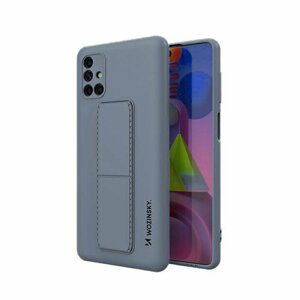 Wozinsky Flexibilní silikonové pouzdro se stojánkem na Samsung Galaxy M51 blue