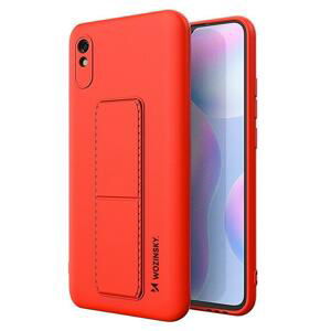 Wozinsky Flexibilní silikonové pouzdro se stojánkem na Xiaomi Redmi 9A / 9AT red