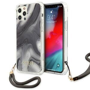 Guess GUHCP12LKSMAGR hard silikonové pouzdro iPhone 12 Pro MAX 6.7" grey Marble Collection