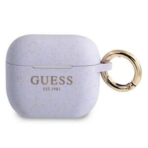 Guess GUA3SGGEU pouzdro na Airpods 3. Generace purple Silicone Glitter