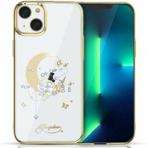 Kingxbar Moon Series pouzdro na iPhone 13 6.1" flower-gold