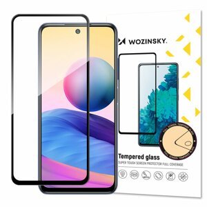 Wozinsky Celoplošně lepené tvrzené sklo 9H na Xiaomi Redmi Note 10 5G / Poco M3 Pro 5G black