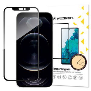 Wozinsky Celoplošně lepené tvrzené sklo 9H na iPhone 14/13/14 Pro/13 Pro 6.1" black