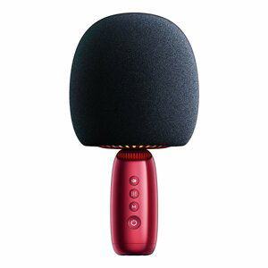 Joyroom JR-K3 bezdrátový karaoke mikrofon s Bluetooth 5.0 reproduktorem red