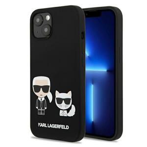 Karl Lagerfeld KLHCP13SSSKCK hard silikonové pouzdro iPhone 13 Mini 5.4" black Silicone Karl & Choupette