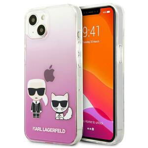 Karl Lagerfeld KLHCP13SCKTRP hard silikonové pouzdro iPhone 13 Mini 5.4" pink Karl & Choupette