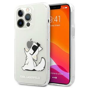 Karl Lagerfeld KLHCP13LCFNRC hard silikonové pouzdro iPhone 13 / 13 Pro 6.1" transparent Choupette Fun