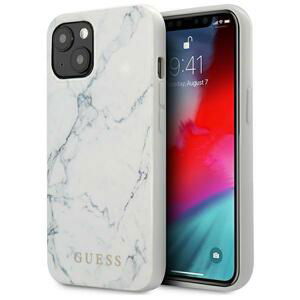 Guess GUHCP13SPCUMAWH hybrid silikonové pouzdro iPhone 13 Mini 5.4" white Marble