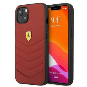 Ferrari FEHCP13SRQUR hard silikonové pouzdro iPhone 13 Mini 5.4" red Off Track Quilted