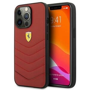 Ferrari FEHCP13XRQUR hard silikonové pouzdro iPhone 13 Pro MAX 6.7" red Off Track Quilted