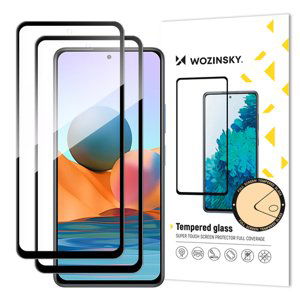 Wozinsky 2x Celoplošně lepené tvrzené sklo 9H na Xiaomi Redmi Note 12 Pro+/Note 12 Pro/Note 12 5G/Note 12/Note 10 Pro Black