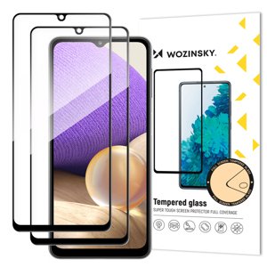 2 x KUSY Celoplošné tvrzené sklo 9H na Samsung Galaxy A32 5G/A12/M12