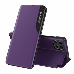 Knížkové pouzdro s imitací kůže na Samsung Galaxy A22 4G purple