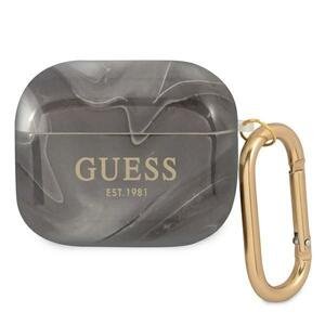 Guess GUA3UNMK pouzdro na Airpods 3. Generace black Marble Collection