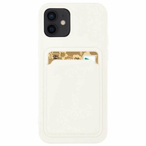 Silikonové pouzdro s kapsou na Samsung Galaxy A32 5G white