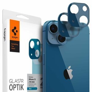 2 x KUSY Spigen Optik.TR ochrana 9H na celý fotoaparát iPhone 13 Mini 5.4" / iPhone 13 6.1" Blue