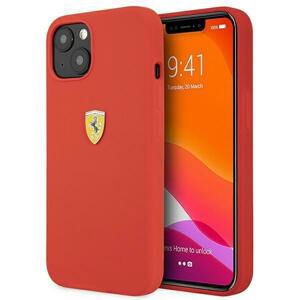 Ferrari FESSIHCP13SRE hard silikonové pouzdro iPhone 13 Mini 5.4" red Silicone