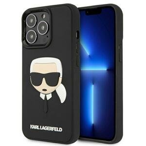 Karl Lagerfeld KLHCP13XKH3DBK hard silikonové pouzdro iPhone 13 Pro MAX 6.7" black 3D Rubber Karl`s Head