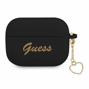 Guess GUAPLSCHSK pouzdro na Airpods PRO black Silicone Charm Collection